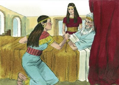 Illustration for 1 Kings 1:15