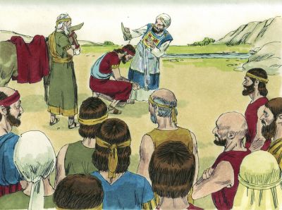 Illustration for 1 Kings 1:38