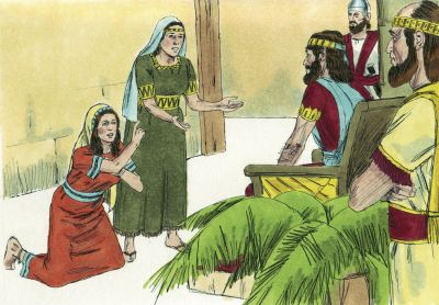 Illustration for 1 Kings 3:16