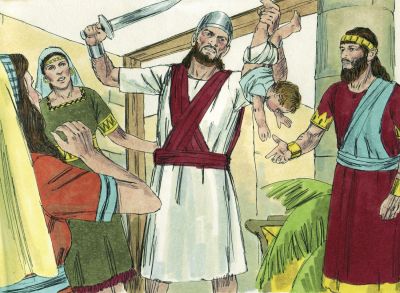 Illustration for 1 Kings 3:24
