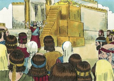 Illustration for 1 Kings 8:22