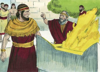 Illustration for 1 Kings 13:4