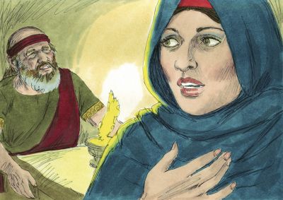 Illustration for 1 Kings 14:6