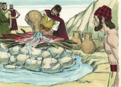 Illustration for 1 Kings 18:33