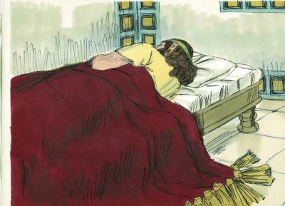 Illustration for 1 Kings 21:4
