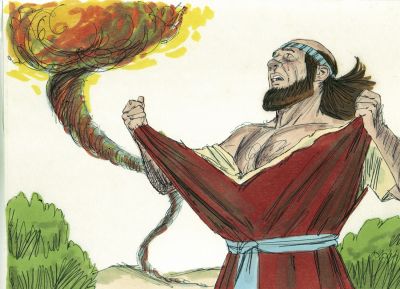 Illustration for 2 Kings 2:12
