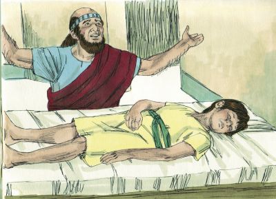 Illustration for 2 Kings 4:33