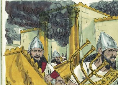 Illustration for 2 Kings 25:9