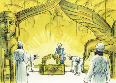 Illustration for 2 Chronicles 3:12