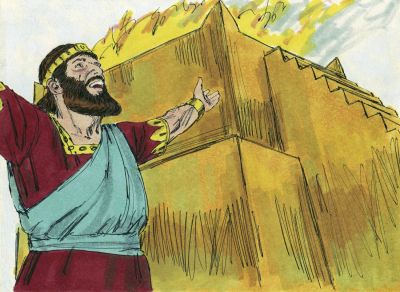 Illustration for 2 Chronicles 6:12