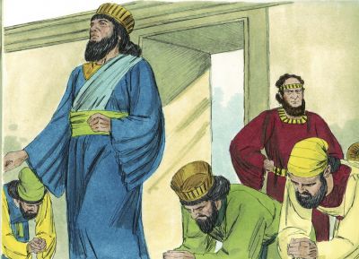 Illustration for Esther 3:1