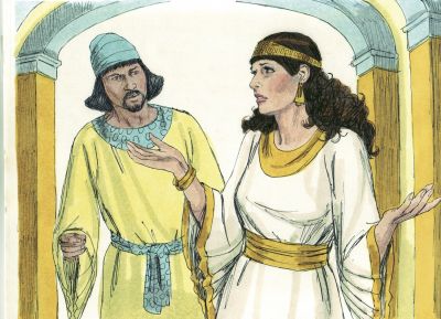 Illustration for Esther 4:9