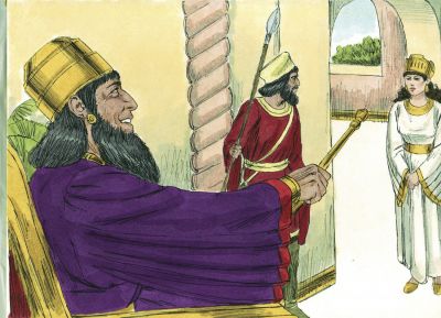 Illustration for Esther 5:1