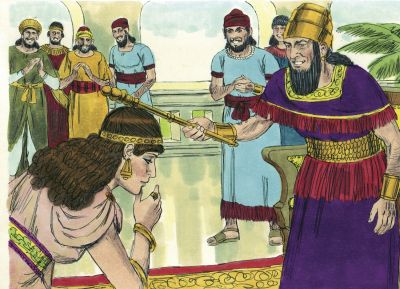 Illustration for Esther 5:2