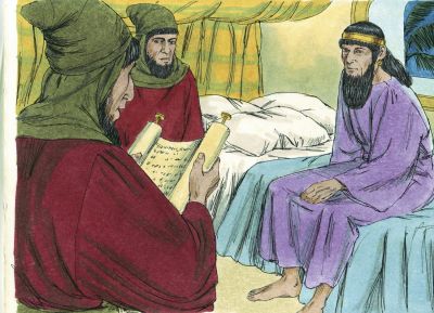 Illustration for Esther 6:1