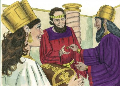 Illustration for Esther 8:1
