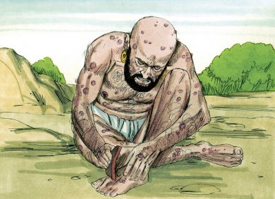 Illustration for Job 2:7
