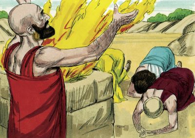 Illustration for Job 42:9