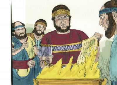 Illustration for Jeremiah 36:23