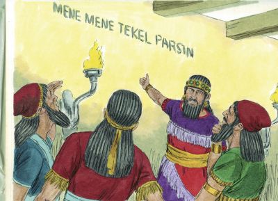 Illustration for Daniel 5:7