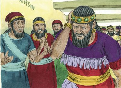 Illustration for Daniel 5:8