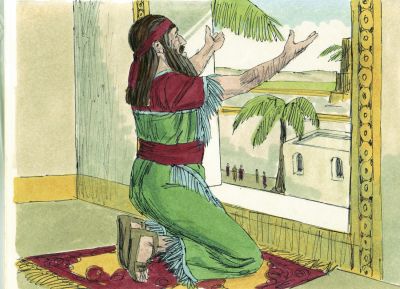 Illustration for Daniel 6:10