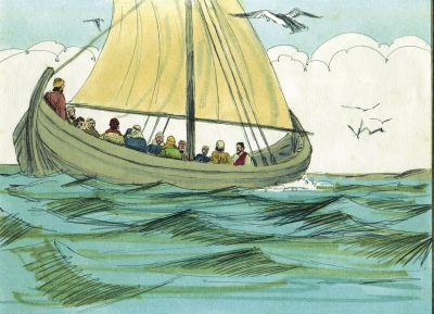 Illustration for Matthew 8:23