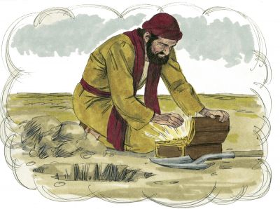Illustration for Matthew 13:44