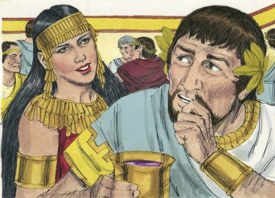 Illustration for Matthew 14:8