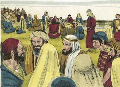 Illustration for Matthew 14:19