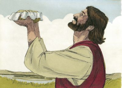 Illustration for Matthew 14:19
