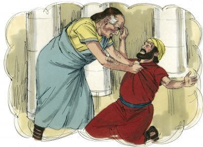 Illustration for Matthew 18:28