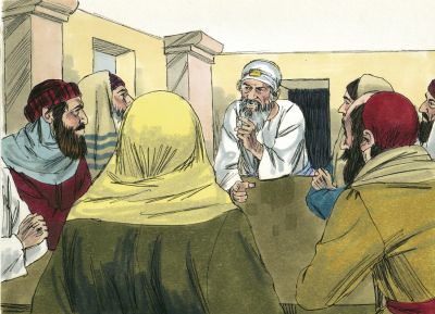 Illustration for Matthew 26:3