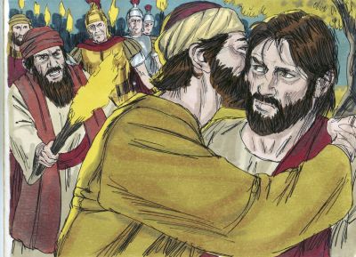Illustration for Matthew 26:49
