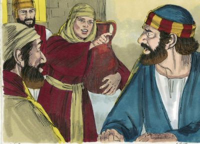 Illustration for Matthew 26:69