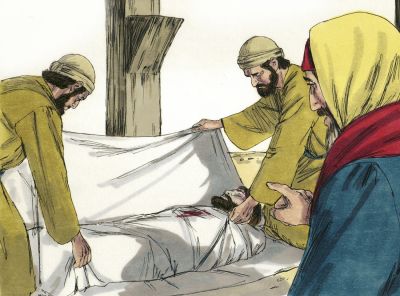 Illustration for Matthew 27:59