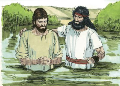Illustration for Mark 1:9