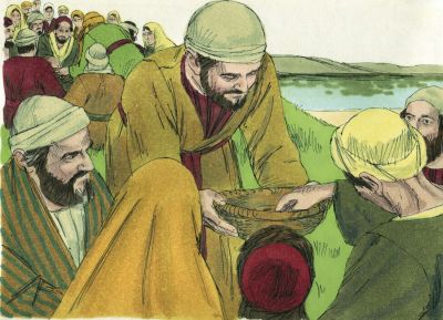 Illustration for Mark 6:41