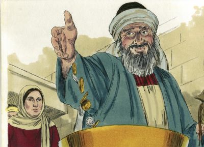Illustration for Mark 12:41