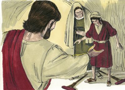 Illustration for Luke 4:40