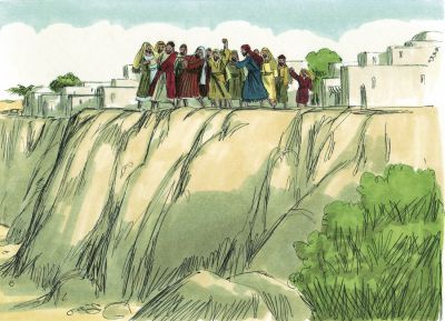 Illustration for Luke 4:29