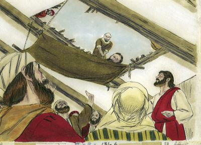 Illustration for Luke 5:19