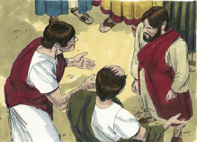 Illustration for Luke 7:6