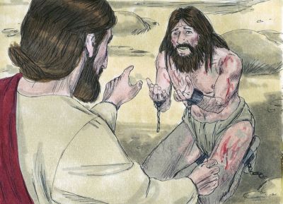 Illustration for Luke 8:28