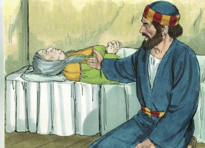 Illustration for Acts 9:40