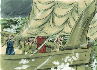 Illustration for Acts 27:40