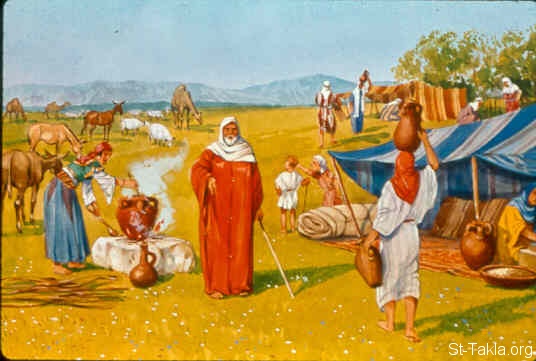 Illustration til Første Mosebog 12:9