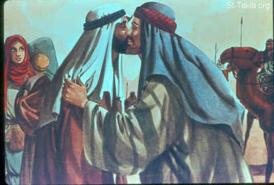 Illustration for Genesis 33:1