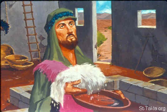Illustration for Judges 6:38