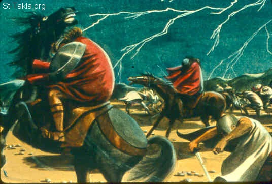Illustration for 1 Samuel 7:10